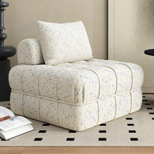 Beige Ella 76cm Wool-Blend Lounge Chair