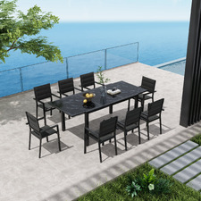 8 Seater Irma Outdoor Extendable Dining Table & Chair Set