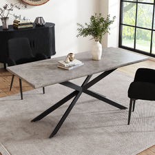Zurvan Faux Marble Dining Table