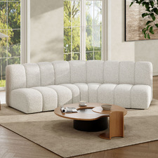 Laurent 4 Seater Boucle Modular Sofa