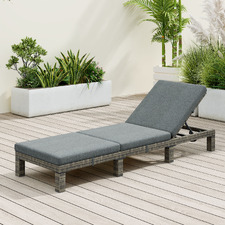 Zaiden PE Wicker Sun Lounge