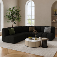 Laurent 5 Seater Boucle Modular Sofa