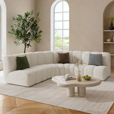 Laurent 5 Seater Boucle Modular Sofa