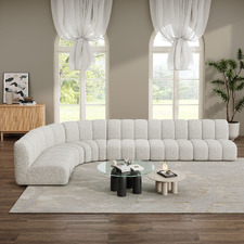 Laurent 6 Seater Boucle Modular Sofa