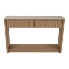 Sadie Travertine-Look Console Table