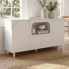 White Felix 2 Door Sideboard with LED