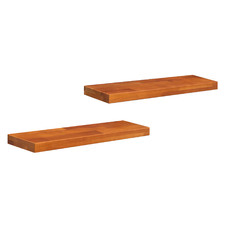 Calyx Wooden Floating Shelves (Set of 2)
