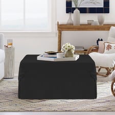 Foldlux Convertible Ottoman Sofa Bed with Castors & Slipcover