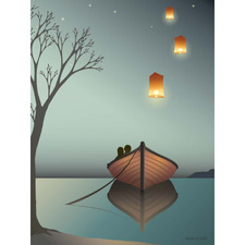 The Lanterns Unframed Paper Print Wall Art