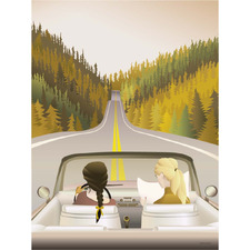 Road Trip Unframed Paper Print Wall Art