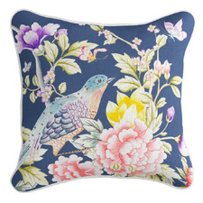 Oriental Romance Linen-Blend Cushion Cover