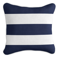 Classic Stripe Linen-Blend Cushion Cover