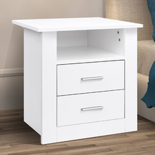 Manchester 2 Drawer Bedside Table