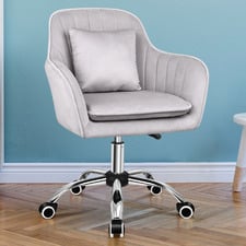 Carrie Velvet Office Chair