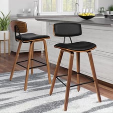67cm Davion Faux Leather Bar Stools (Set of 2)