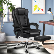 Galini PU Leather Heated Massage Office Chair