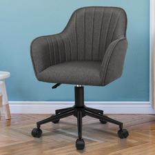 Mathias Linen Office Chair