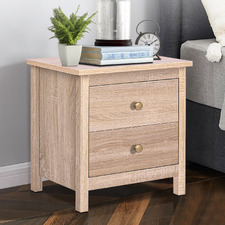 Geoffrey 2 Drawer Bedside Table