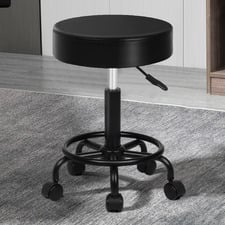Adam Faux Leather Office Salon Stool