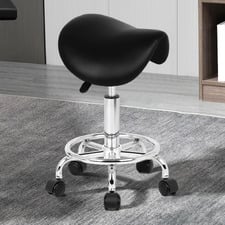 Vance Faux Leather Office Stool