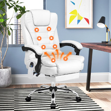 Galini PU Leather Heated Massage Office Chair