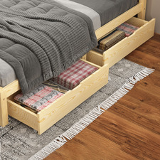 Kiri Pine Wood Storage Drawers (Set of 2)
