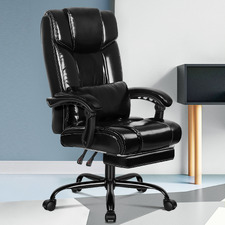 Marius PU Leather Executive Chair with Footrest
