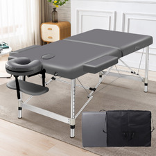 Carson 75cm Faux Leather 2 Fold Lift Up Massage Table