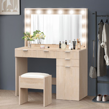 2 Piece Zeta Dressing Table & Stool Set