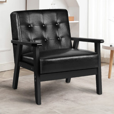 Callum Faux Leather Armchair