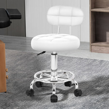 Lora Faux Leather Salon Stool