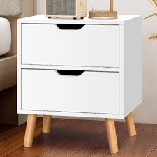 Cinar 2 Drawer Bedside Table
