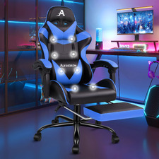 Aeruth Massage & Gaming Chair with Footrest