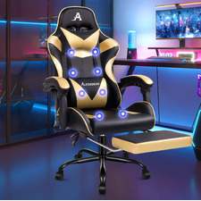 Aeruth Massage & Gaming Chair with Footrest