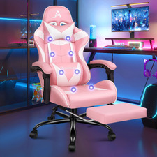 Aeruth Massage & Gaming Chair with Footrest