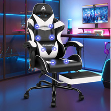 Aeruth Massage & Gaming Chair with Footrest