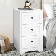 Constance 3 Drawer Bedside Table