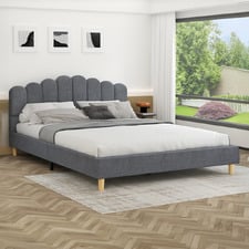 Grey Philippa Upholstered Bed