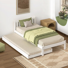 Lillian Single Bed with Trundle