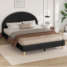 Charcoal Kenyatta Upholstered Bed Frame