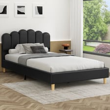 Philippa Faux Leather Bed Frame