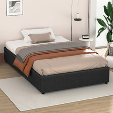 Charcoal Tiago Gas Lift Bed Base