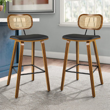 67cm Finch Faux Leather Bar Stools (Set of 2)
