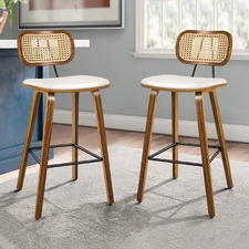 67cm Finch Faux Leather Bar Stools (Set of 2)