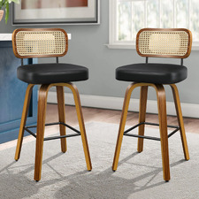 68cm Liencrest Rattan Swivel Bar Stools (Set of 2)