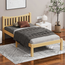 Natural Carmilla Pine Wood Bed Frame