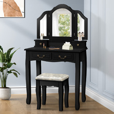 2 Piece Priscilla Dressing Table & Stool Set