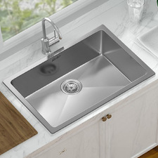 Wingrave 700mm Single Stainless Steel Kitchen Sink