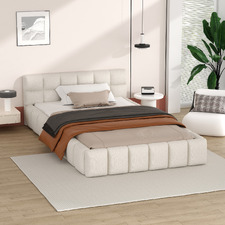 Beige Ellie May Platform Bed
