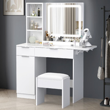 2 Piece Sienna LED Dressing Table & Stool Set